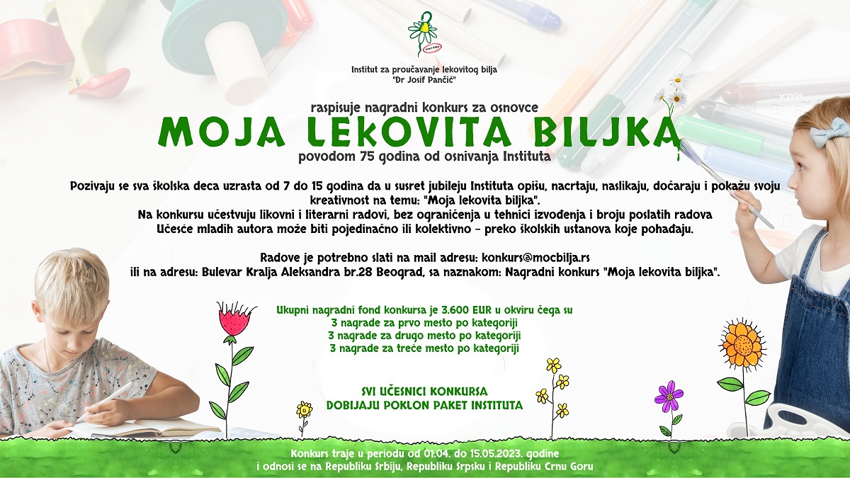 Rezultati nagradnog konkursa „Moja lekovita biljka"